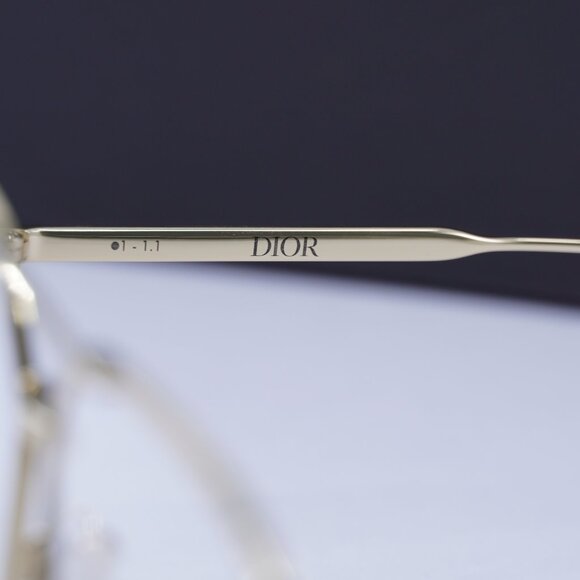 Dior GEMDIORO AU B000 Aviator 58mm Eyeglasses - Gold - Picture 7 of 11